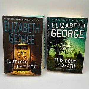 BUNDLE Elizabeth George Crime Fiction Mystery Novels This Body of Death Evil Act